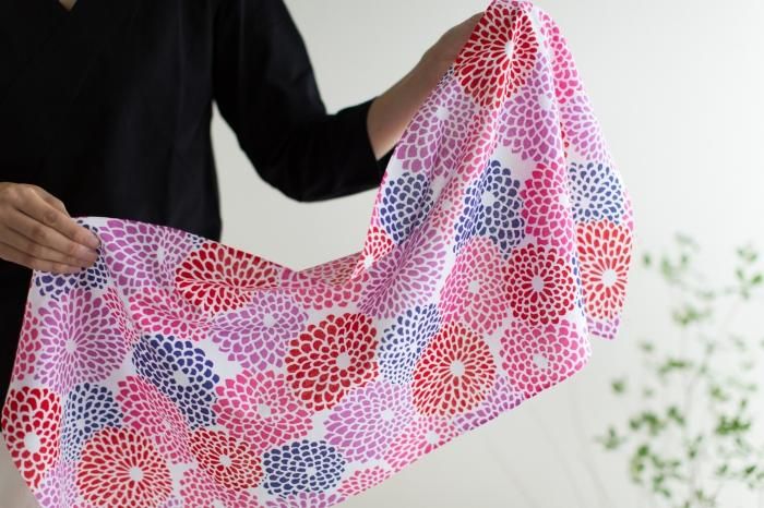 Ise cotton textile tenugui / chrysanthemum Tufts