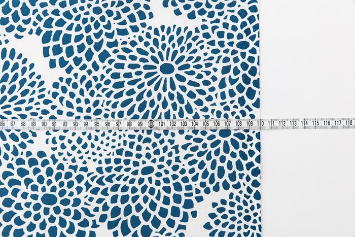 Textile selling (No.21hand plain weave)/Chrysanthemum Creamy-white<50cm>