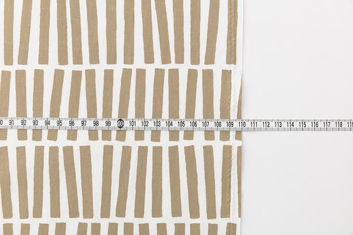 텍스타일 원단 (21st Plain 직조)/효시기(Hyoshigi) 흰색×모래 색 (Sunairo) <50cm>