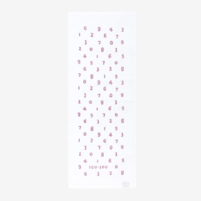 おぼろ染めガーゼタオル／SO-SU-U 小豆（あずき）