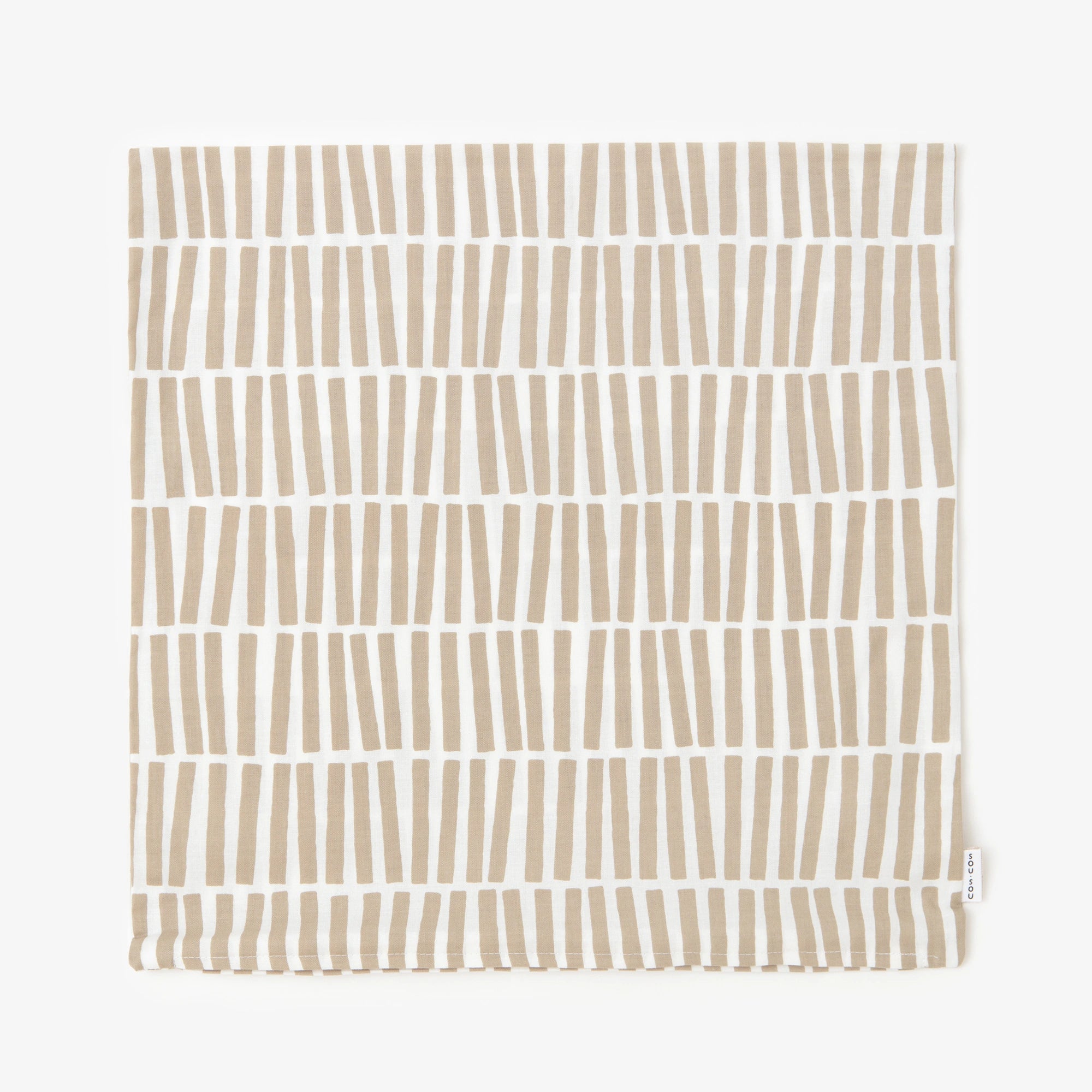[Expédié en 6 semaines] Housse de coussin 21e à tissage uni/clin tsukumo x couleur sable