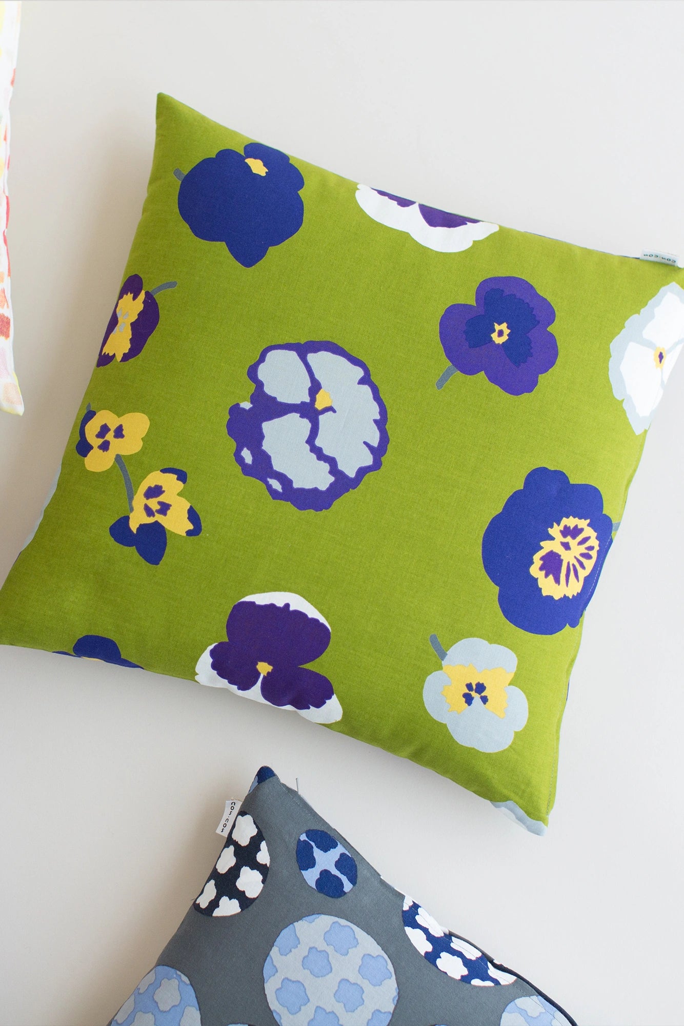 [Expédié sous 6 semaines] 21ème housse de coussin tissé uni/Violet tricolore