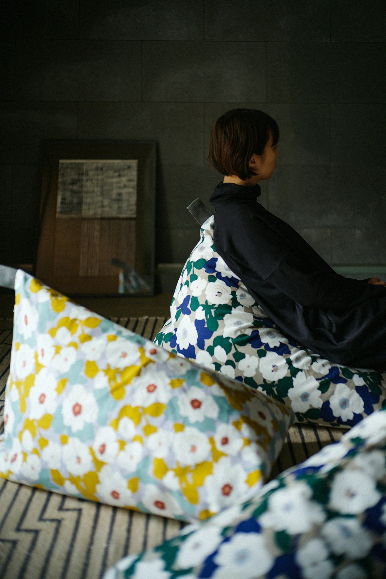 쿠션 좌식 의자／마가사네 미야비(Magasane Miyabi) [※ 약 3 주 동안의 배달]