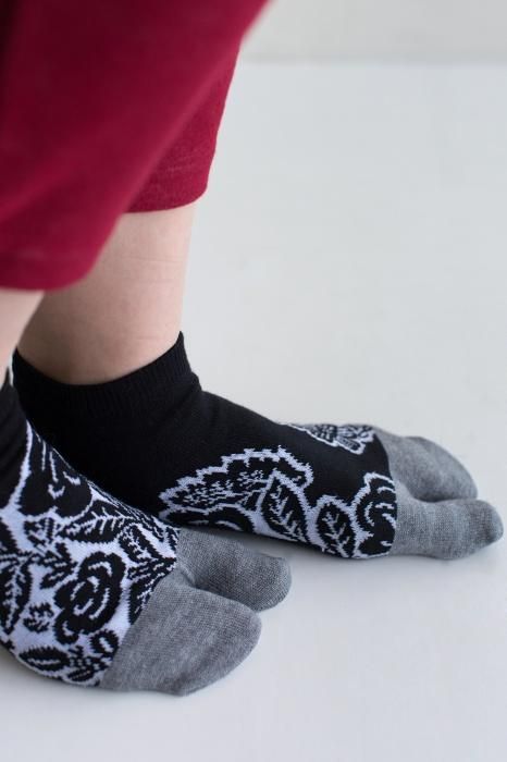 分趾襪（腳踝長度）／版畫 【男・女性用】