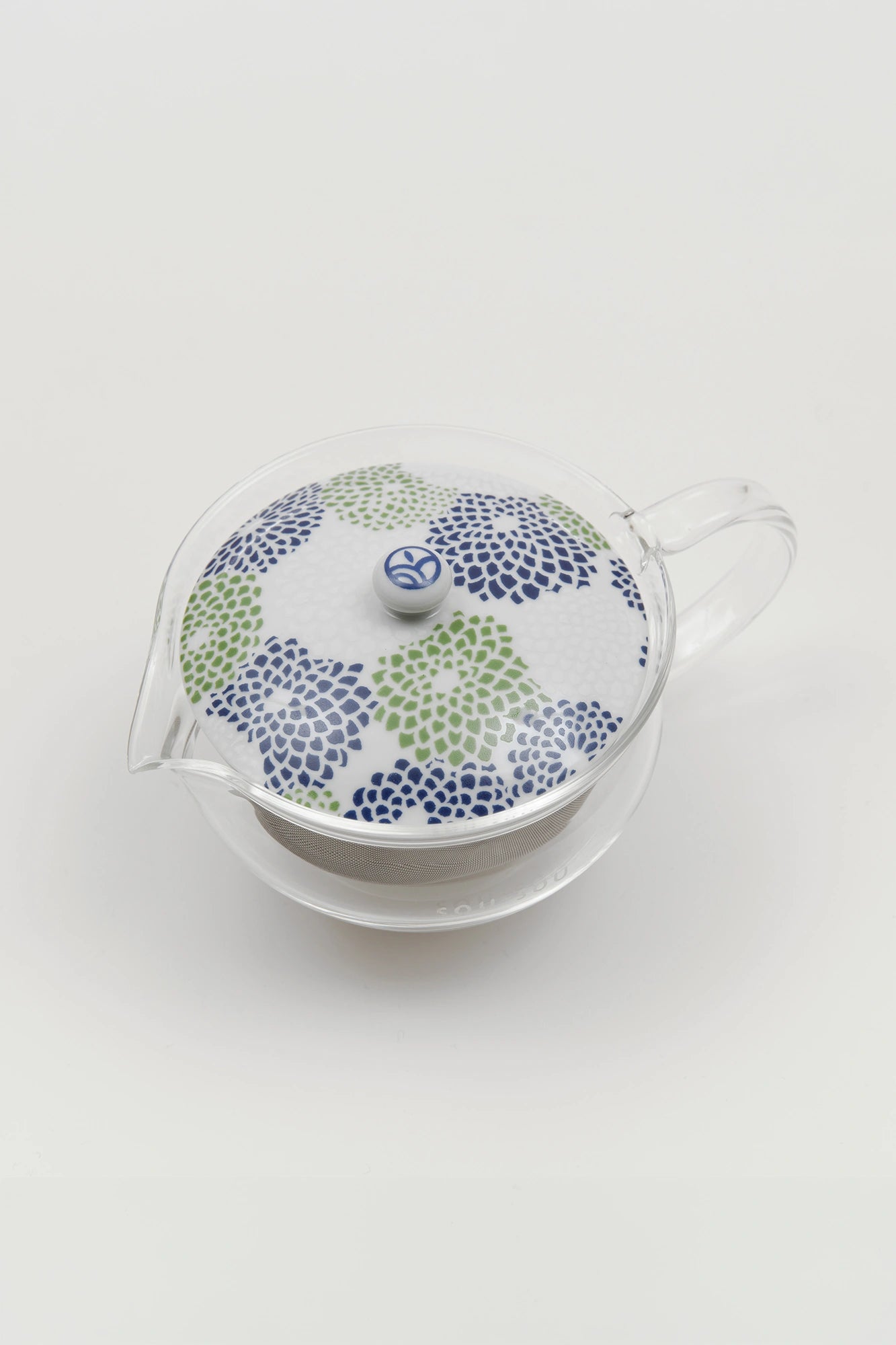 耐熱玻璃茶壺和茶罐套組／全菊