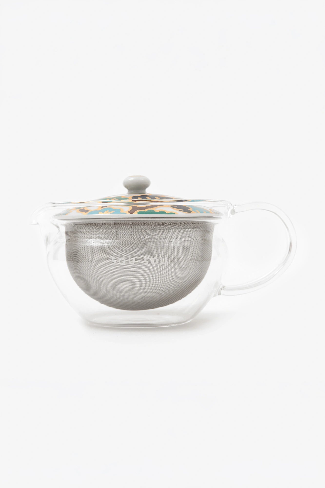 耐熱玻璃茶壺和茶罐套組／松之態