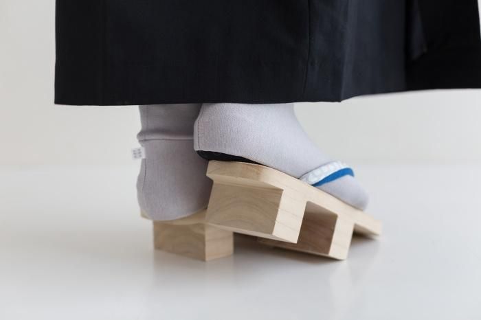 스트레치Tabi 양말,면, 일반/Ginnezu *안티 슬립