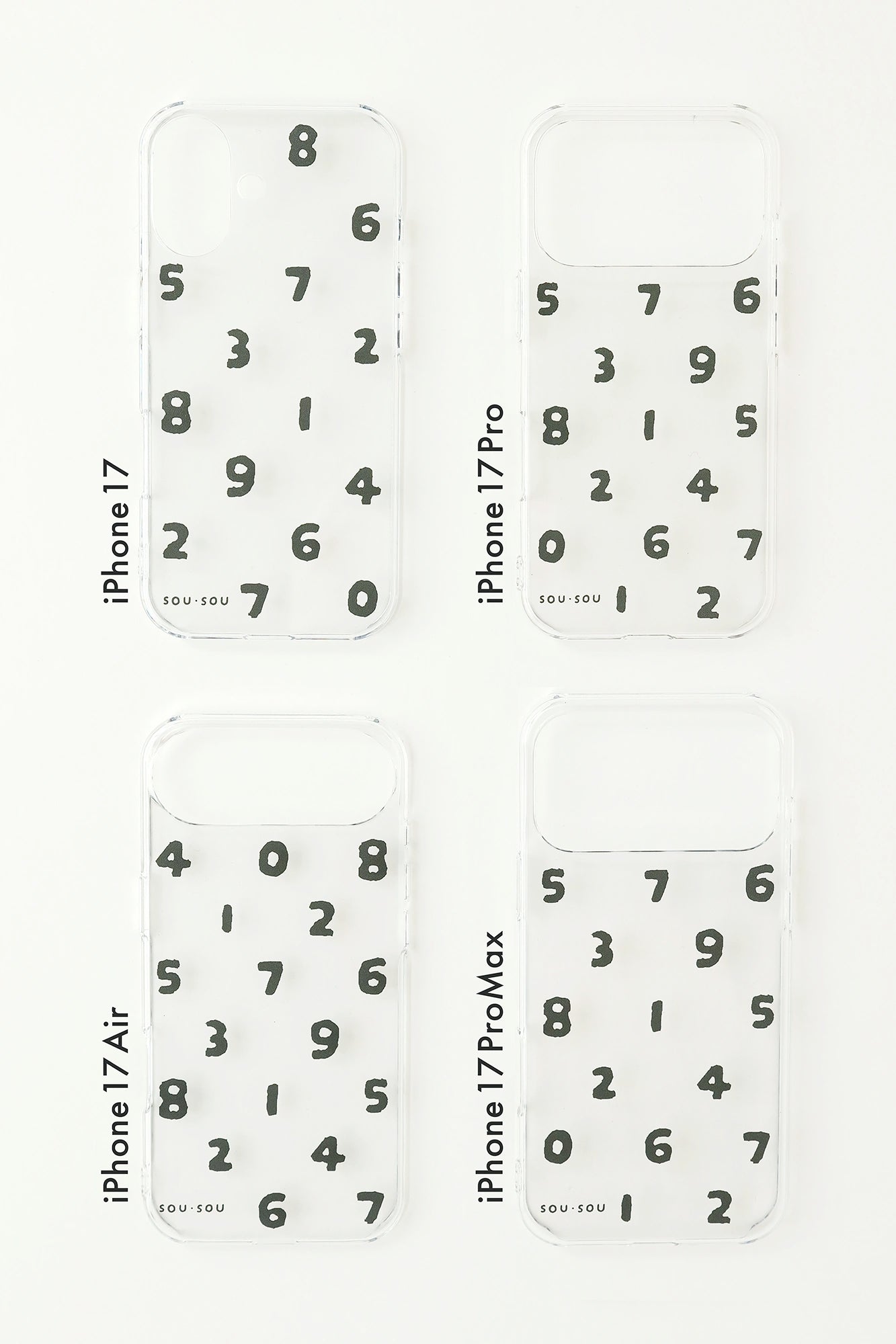 iPhone_17series テキスタイルカバー／クリア・SO-SU-U 濡羽色（ぬればいろ）