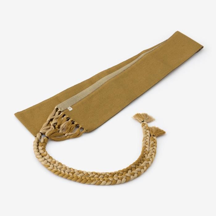 Braid Obi Belt / Yellowish Beige×Beige