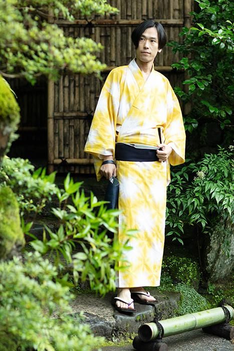 Braid Obi Belt / Ink Blue×Silver Grey