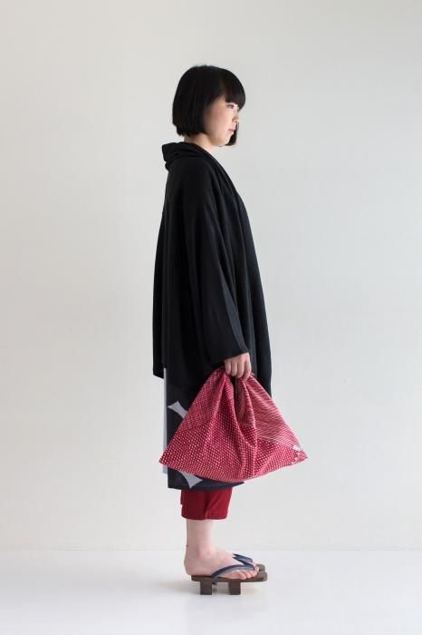 Isemomen Cotton Eco Bag / Intervals White×Red