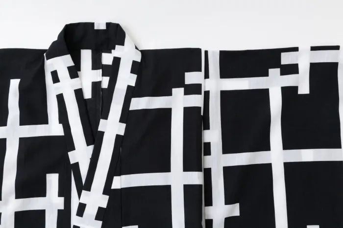 【※Custom Sewing Price Excluded】Yukata Fabric Linen /Fence