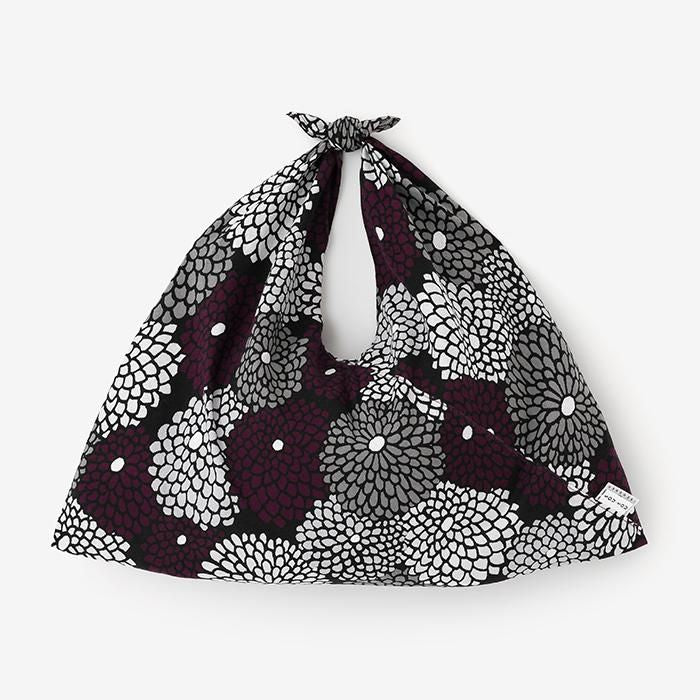 Isemomen Cotton Eco Bag / Chrysanthemum Black