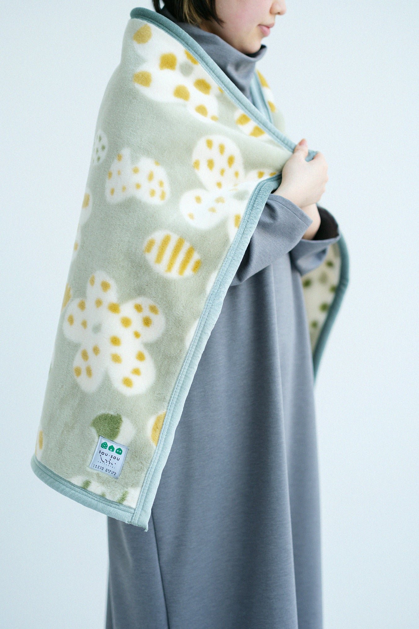 SOU・SOU×森弥毛織 アクリルひざ掛け／はじける