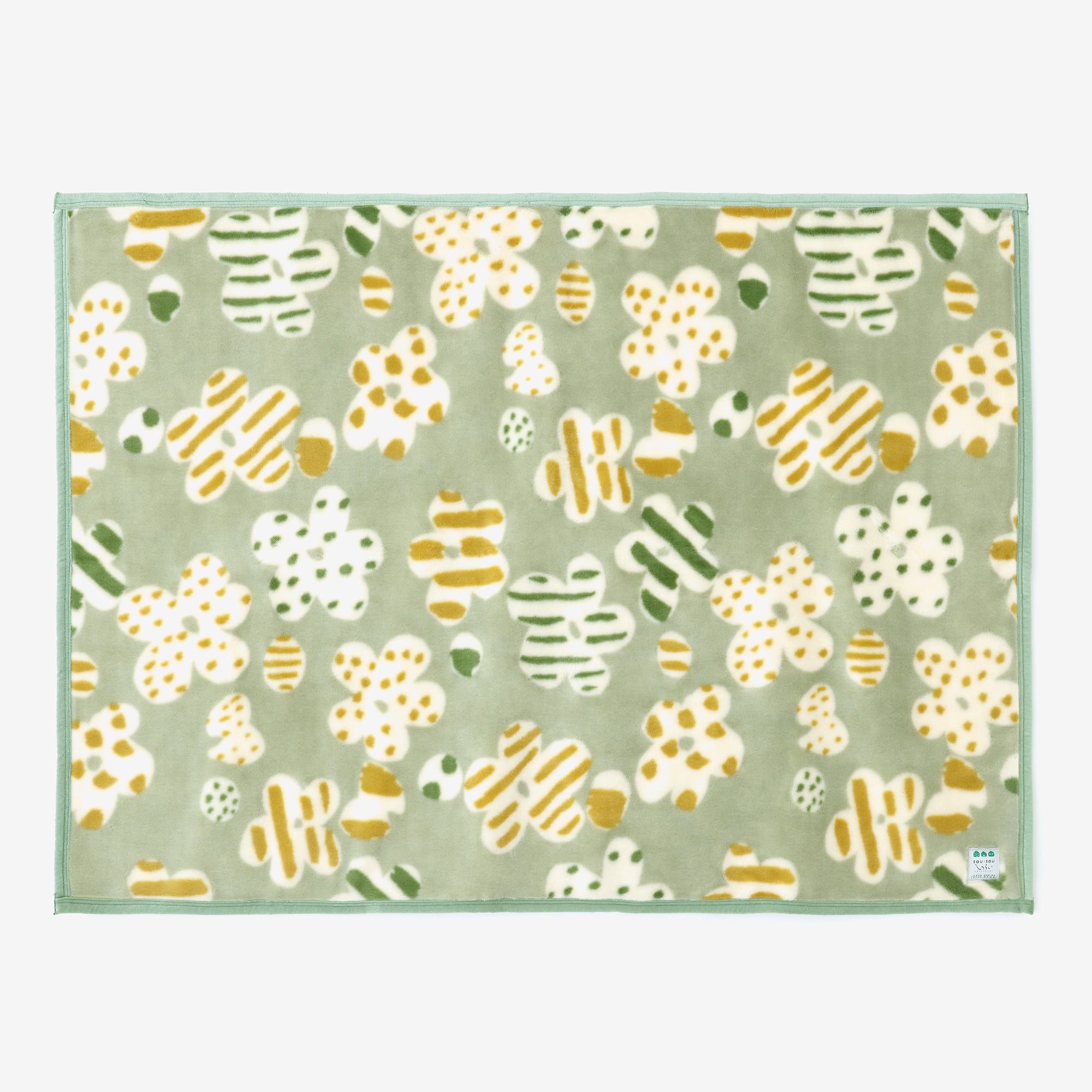 SOU・SOU×森弥毛織 アクリル毛布 小／はじける