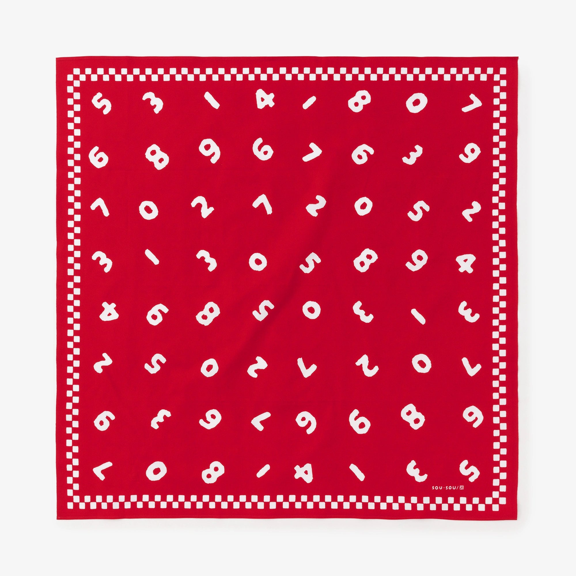 SOU・SOU×Arakawa Masujiro Store Furoshiki（Medium）／SO-SU-U Bright Red
