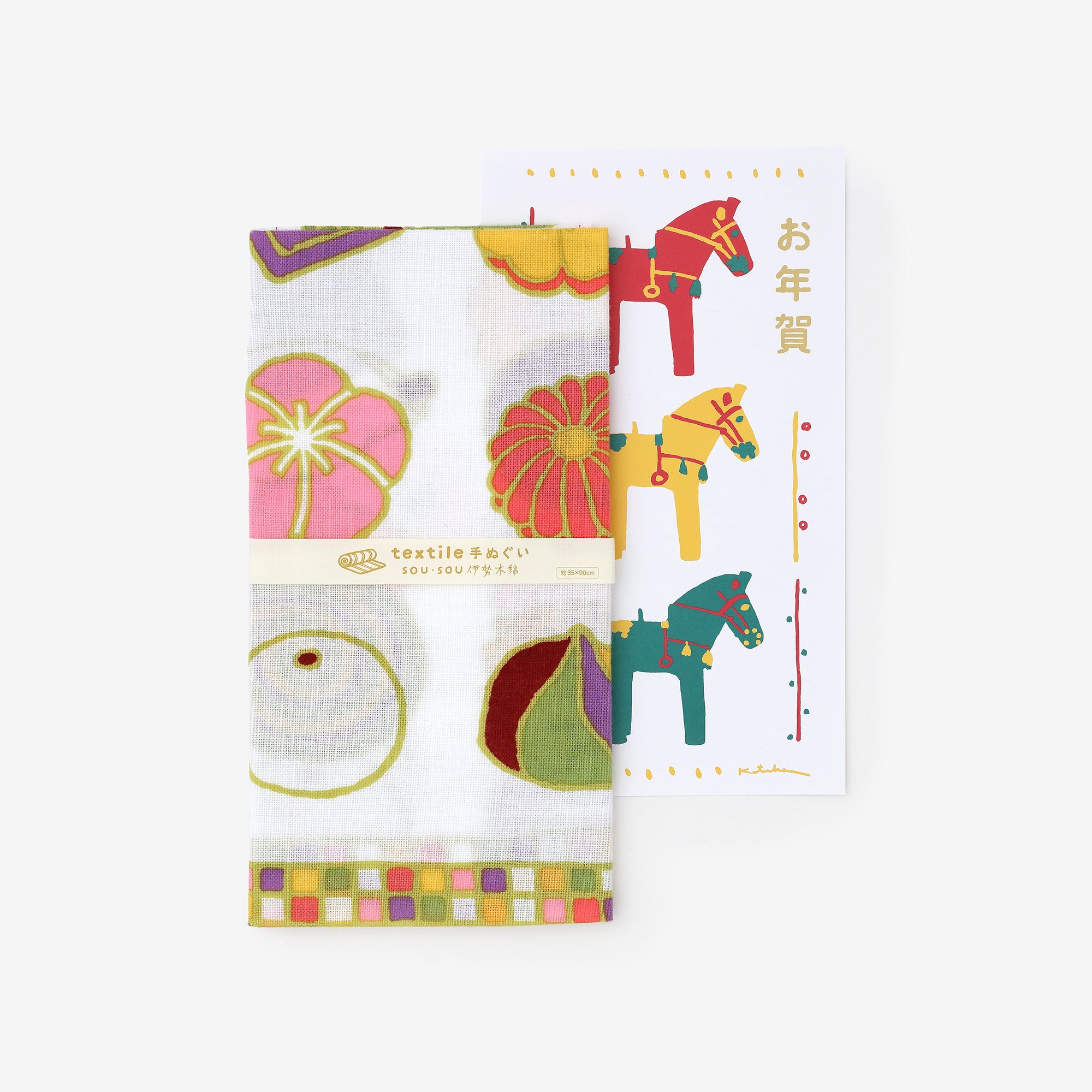 伊勢木棉圖案紋樣手巾／蛇年 2025年