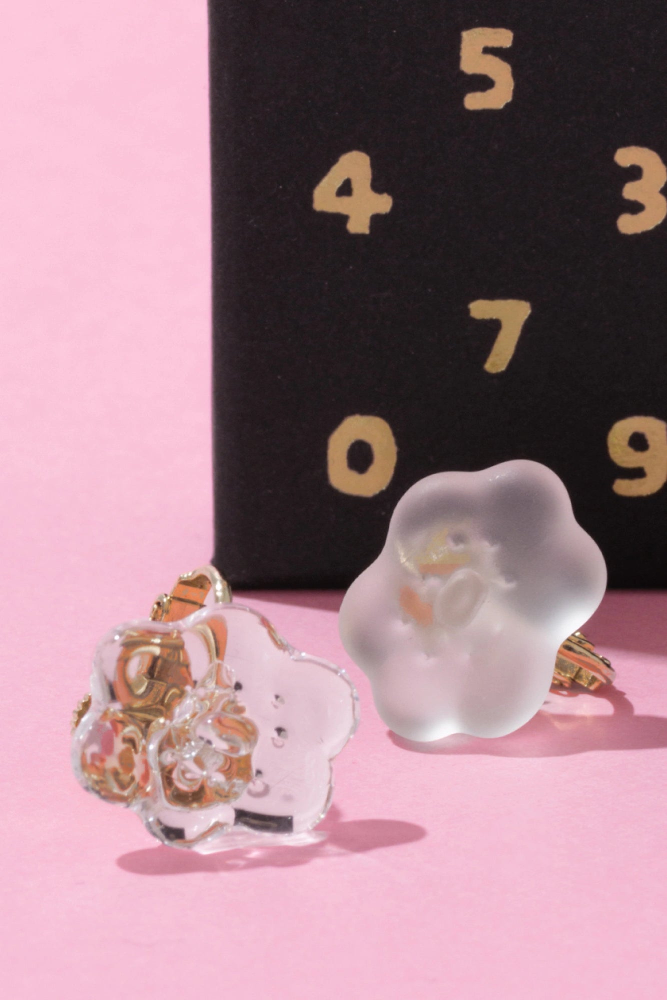 SOU・SOU×HARIO Lampwork Factory Ensemble de boucles d'oreilles (les deux oreilles)/Smile Clear
