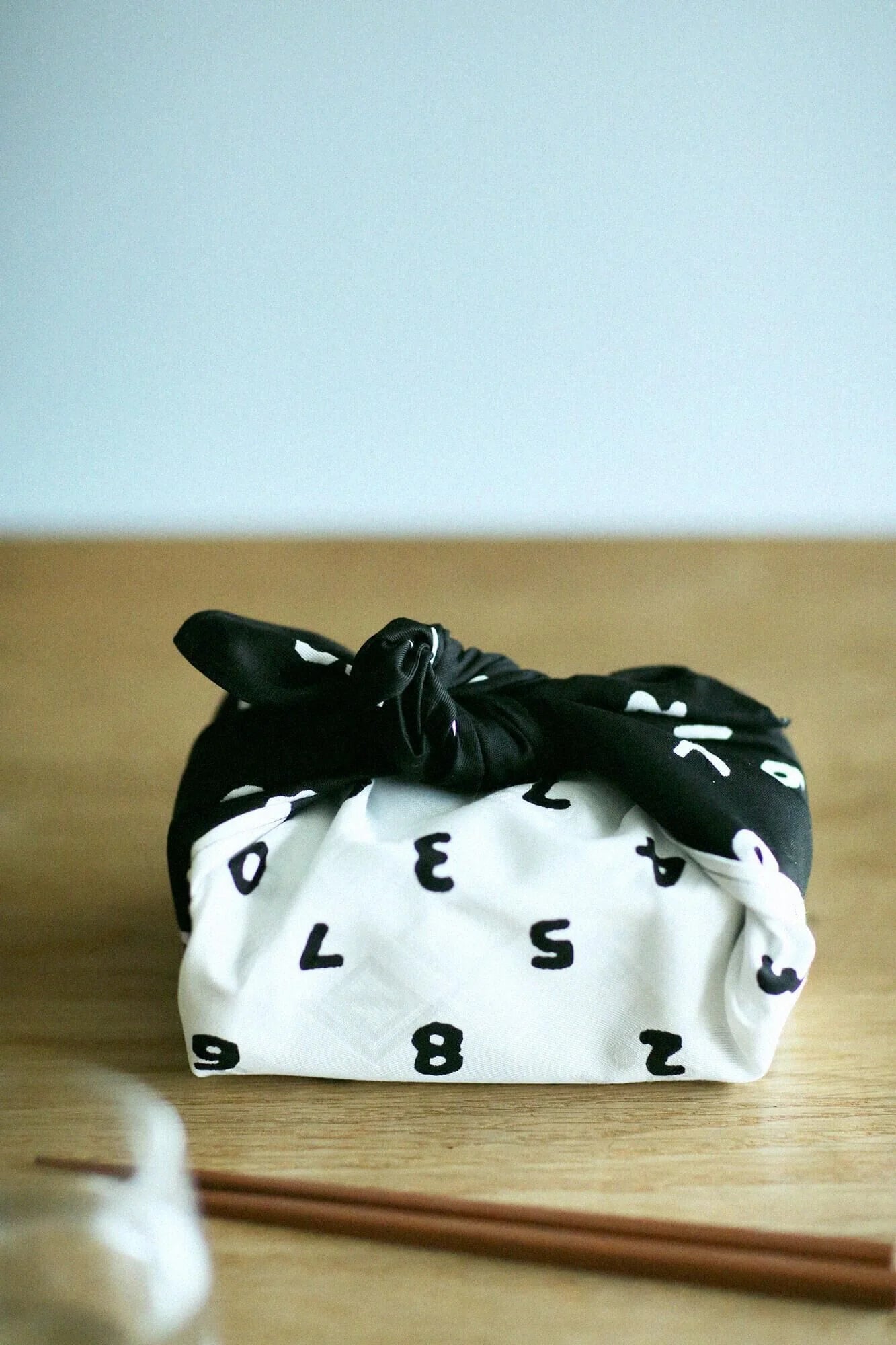 SOU・SOU×POKETLE Fabric Pasted Bento Lunch Box 3-pc Set (Rectangular)／SO-SU-U Kon Up and Down