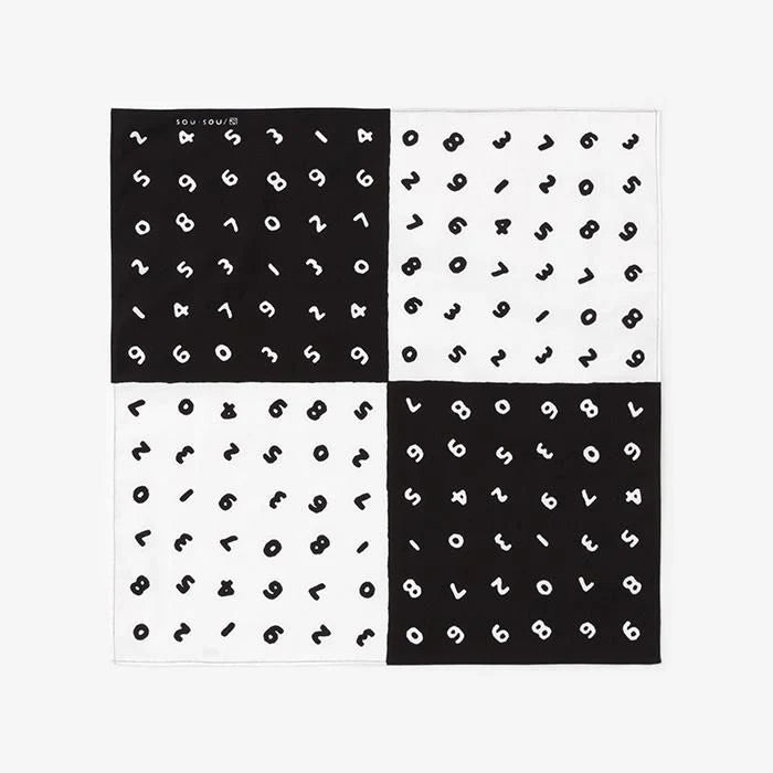 SOU・SOU×POKETLE Fabric Pasted Bento Lunch Box 3-pc Set (Rectangular)／SO-SU-U Kon Up and Down
