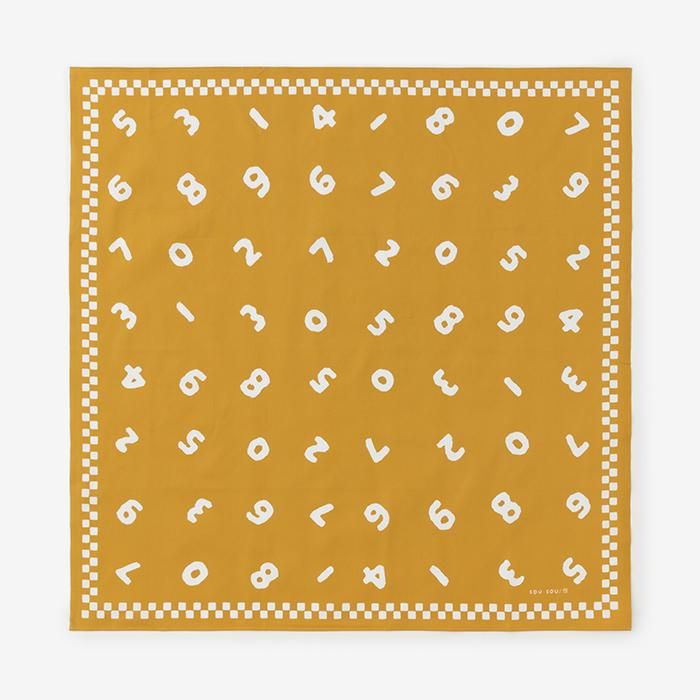 SOU・SOU ×Arakawa Masujiro Furoshiki (Medium) / SO-SU-U Golden Yellow