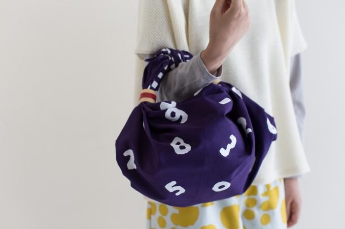 SOU・SOU ×荒川益次郎商店風呂敷（中）／ SO-SU-U十數 紫藍色