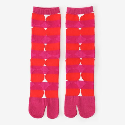 分趾襪（普通長度）／彈珠與橫紋 【男・女性用】