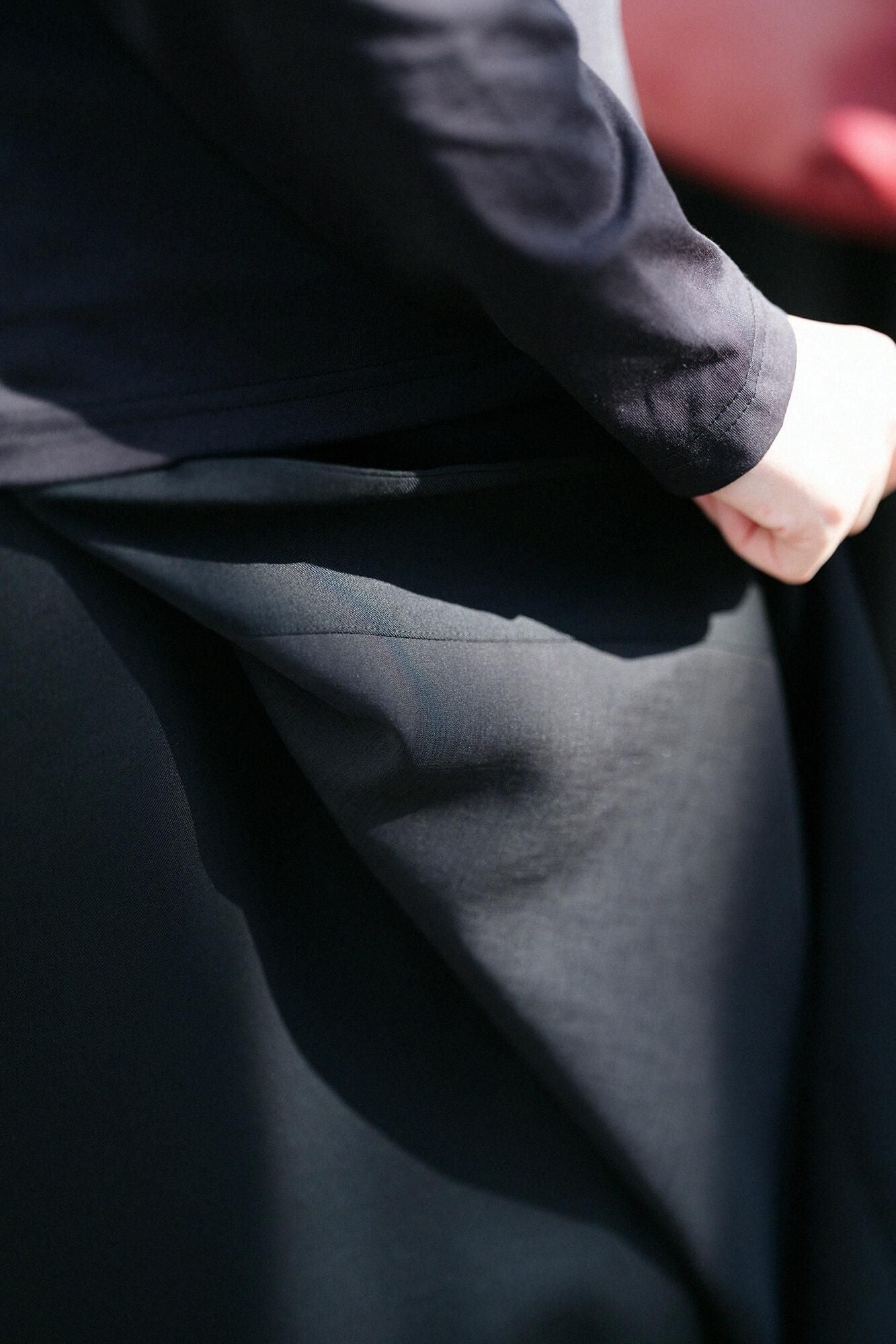 42双 梳毛 こしき 2.0／濡羽色（ぬればいろ）