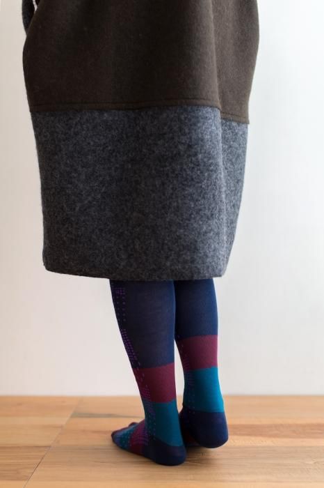 分趾襪（膝下長度）／敷石 江戸紫【女性用】