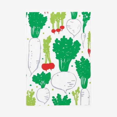 伊勢木綿 textile手ぬぐい（ひめ丈）／大根 かぶら