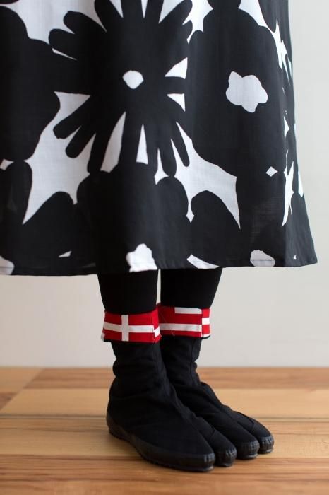 Festival Split Toe Tabi Shoes High Cut / Black×Fence