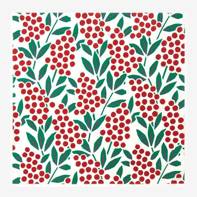 Hand-printed Furoshiki (Large) / Nandina Bamboo