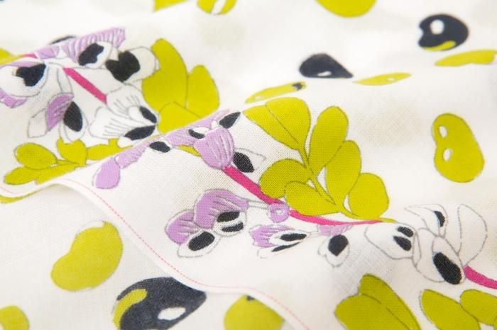 伊勢木綿 textile手ぬぐい（ひめ丈）／空豆