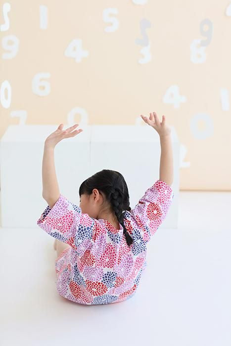 ●이세모멘 어린이 진베/ 나는 바쁘다 흰색