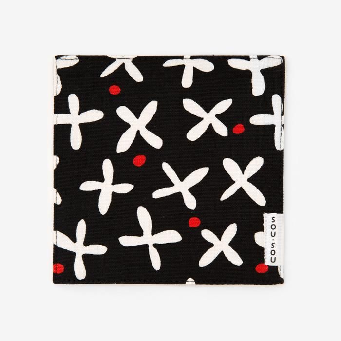 Cotton Teacup Coaster / Suzushiro Black