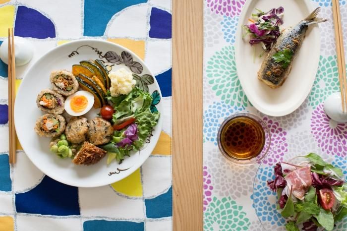 Placemat / chrysanthemum, brise fraîche