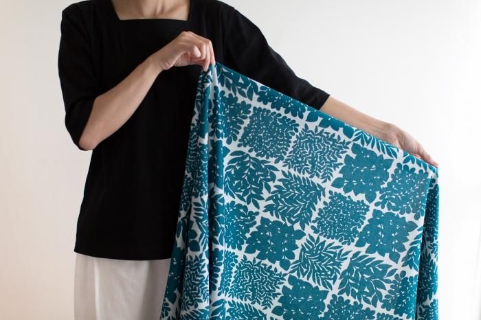 布料剪裁販售 （21號平織棉）／花市松（Hanaichimatsu）<50厘米