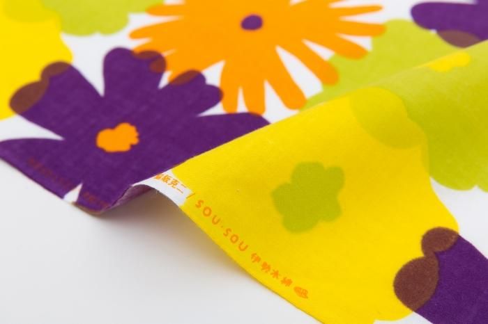 布料剪裁販售 （伊勢木棉：特冈)/落落大方繽紛 热带（50cm）