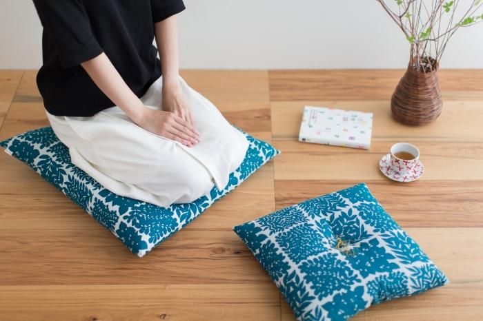 SOU・SOUKyoto Cushion（21 Count Plain Weave）／Hanaichimatsu(Hanaichimatsu) [※DeliveryApproximately 3 weeks]