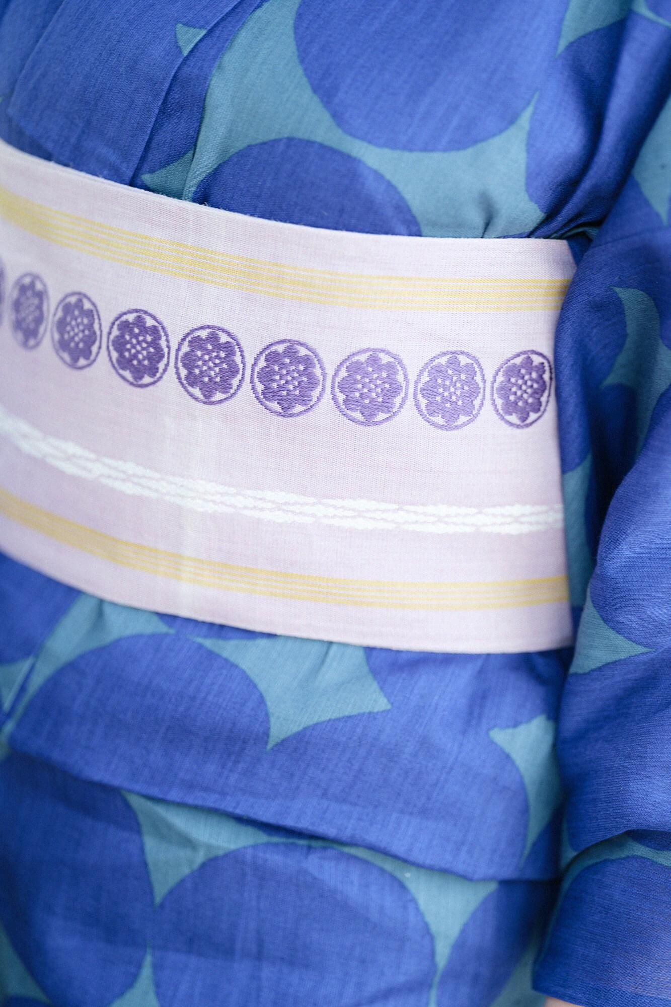 hakata karamushi obi/红色紫藤颜色（beni fujiiro）