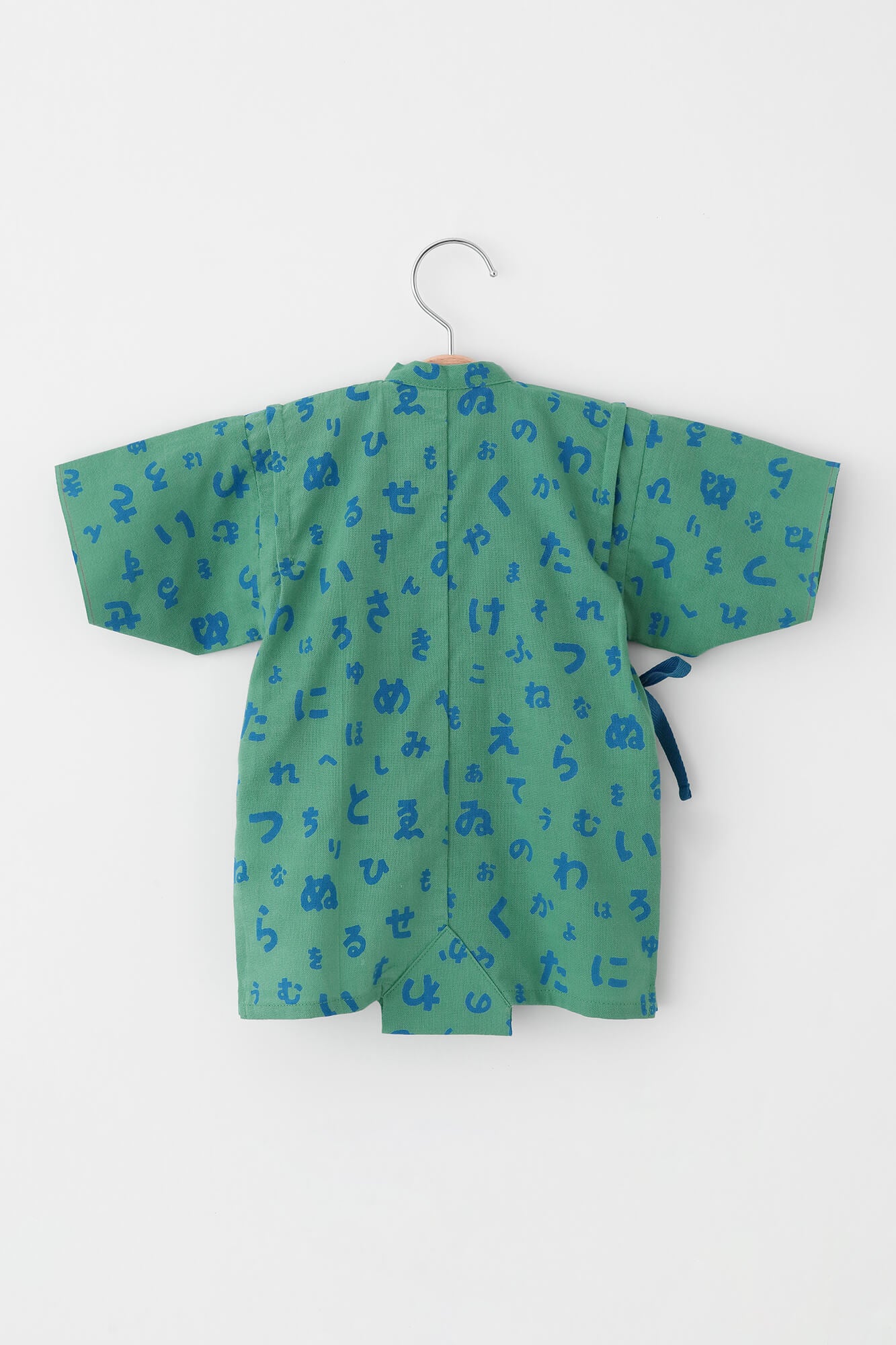 ●Isemomen Cotton Bodysuits／Japanese Characters Wasabi Color