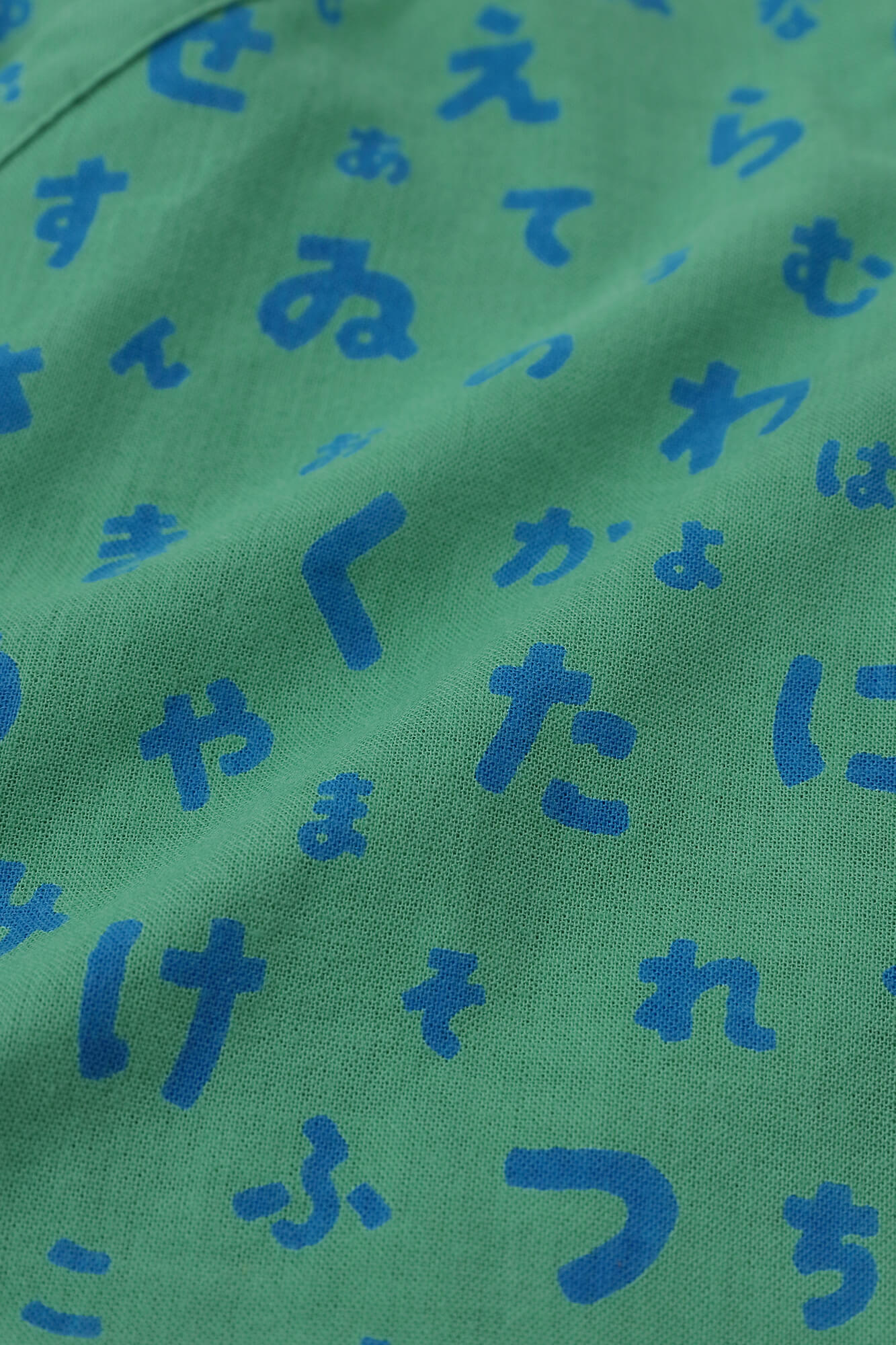 ●Isemomen Cotton Bodysuits／Japanese Characters Wasabi Color