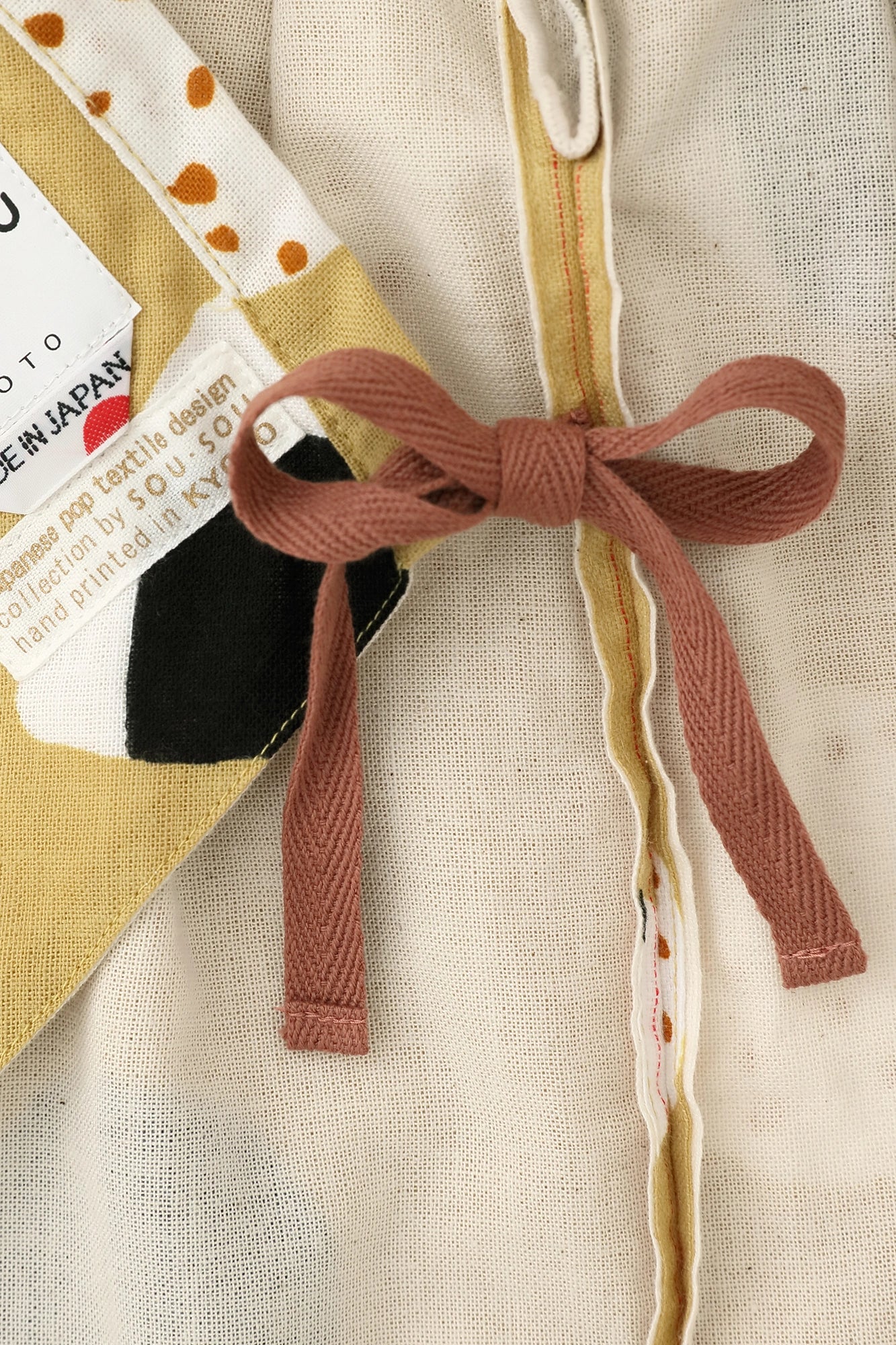 ●伊勢木棉 嬰兒包屁衣 附襯裡／ 飯糰 