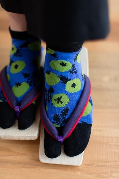 足袋下（踝丈）／トマト 濡羽色（ぬればいろ） 【男・女性用】