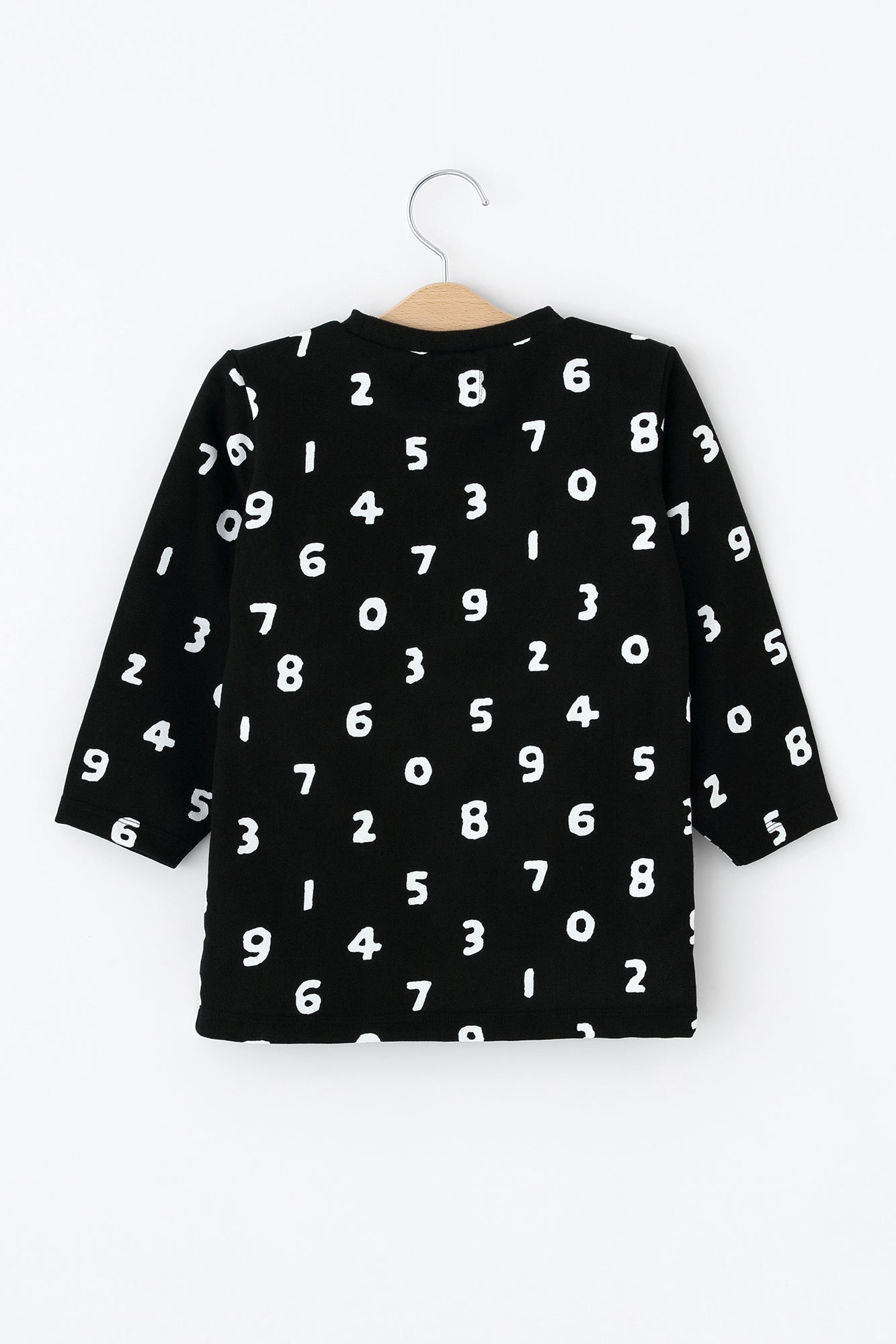 ●地窖 圓弧袖上衣素数 黑色