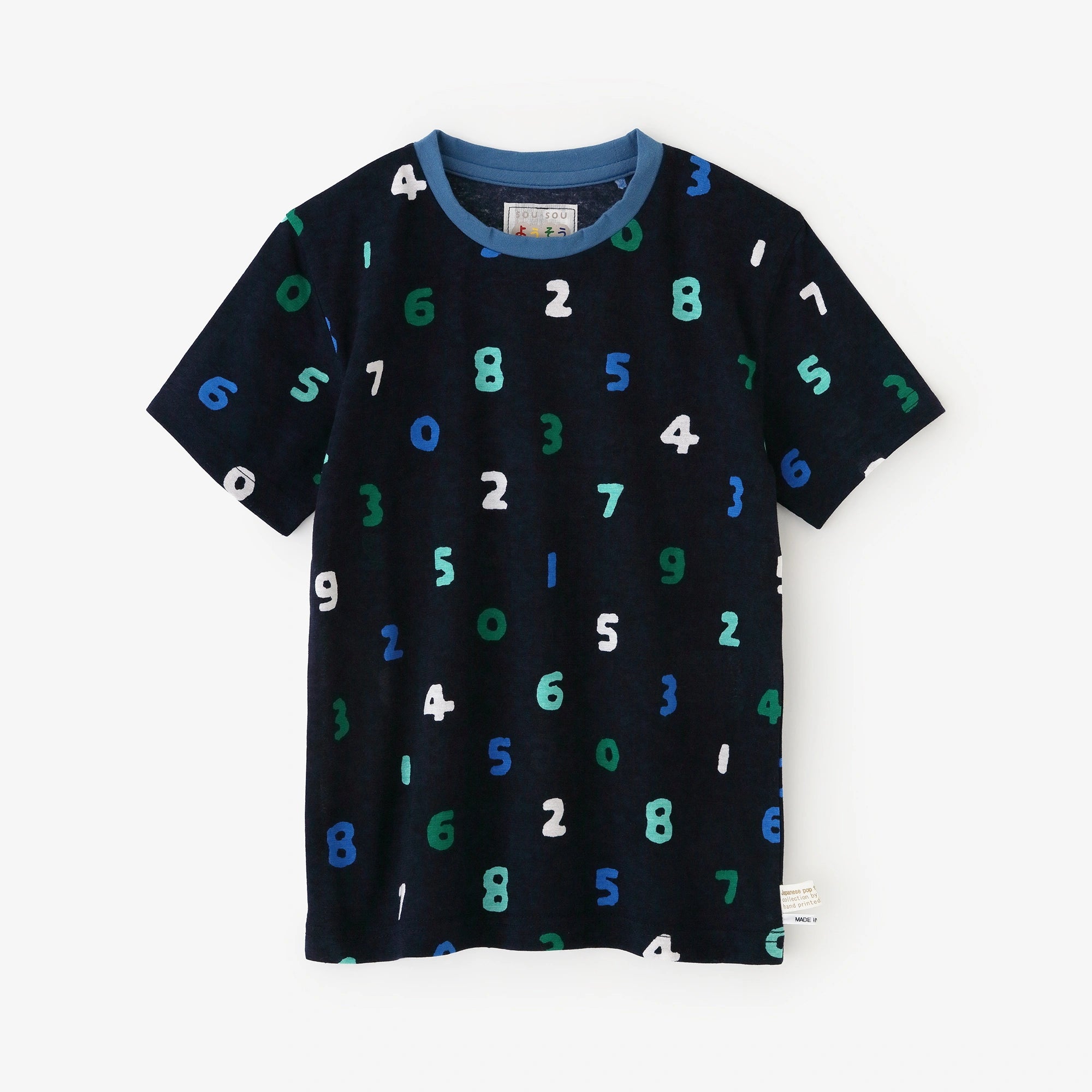 短袖T-shirt/SO-SU-U十數 四色 深藍色