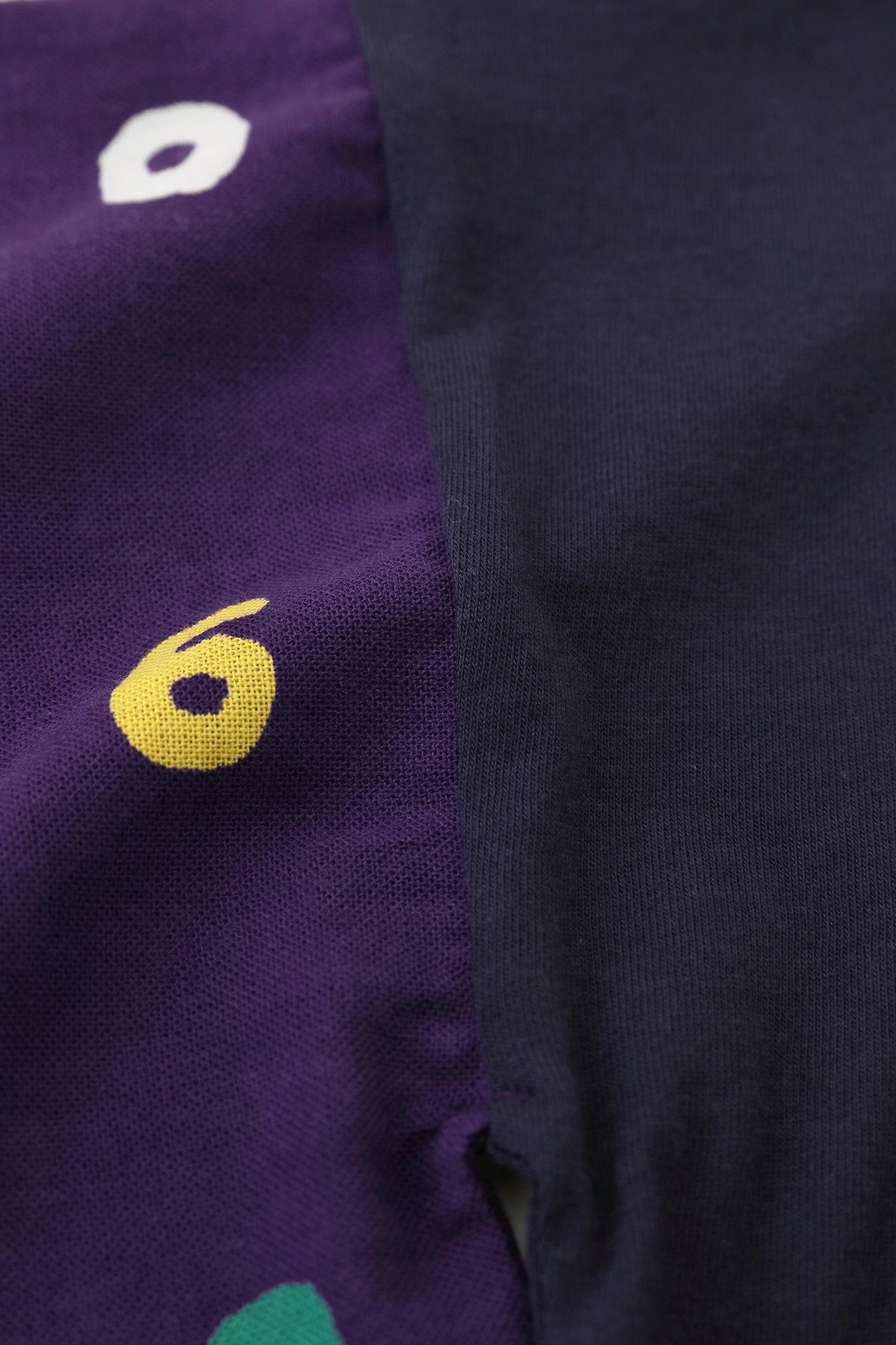 ●Kimono Sleeve Fubi Shirt／Dark Purple×SO-SU-U Gogyo (Five Elements) Water