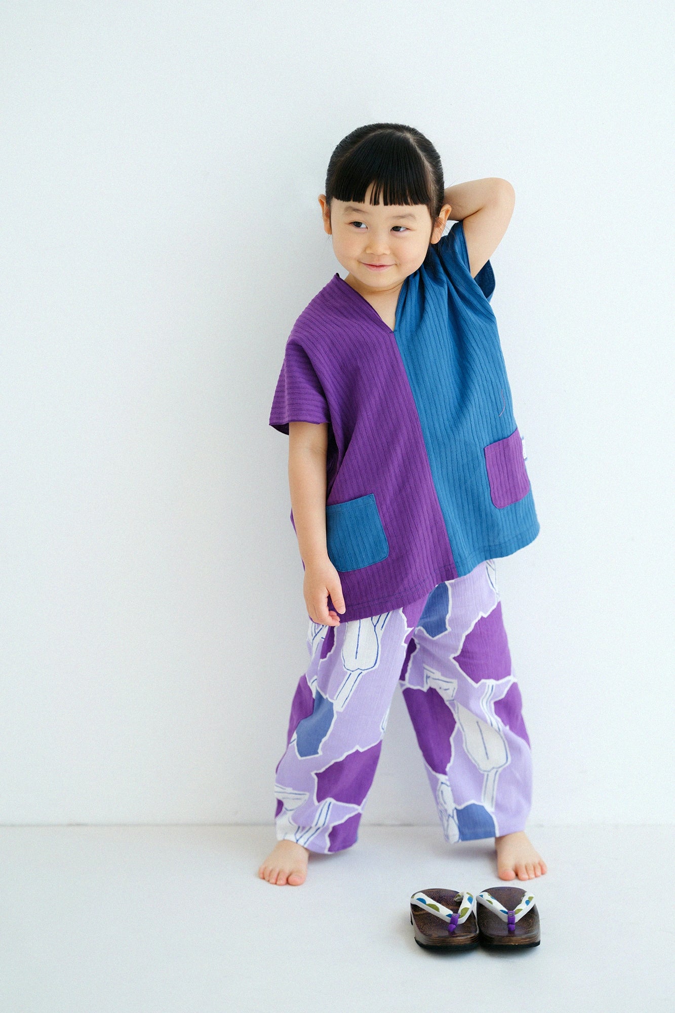 '身高：'99.6cm,'年龄：' 4岁,'穿用尺码：'L,左下

