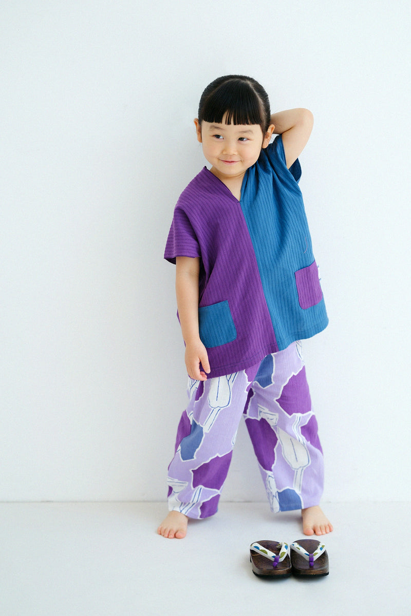 '身長：'99.6cm,'年齢：' 4歳,'着用サイズ：'L,左下
