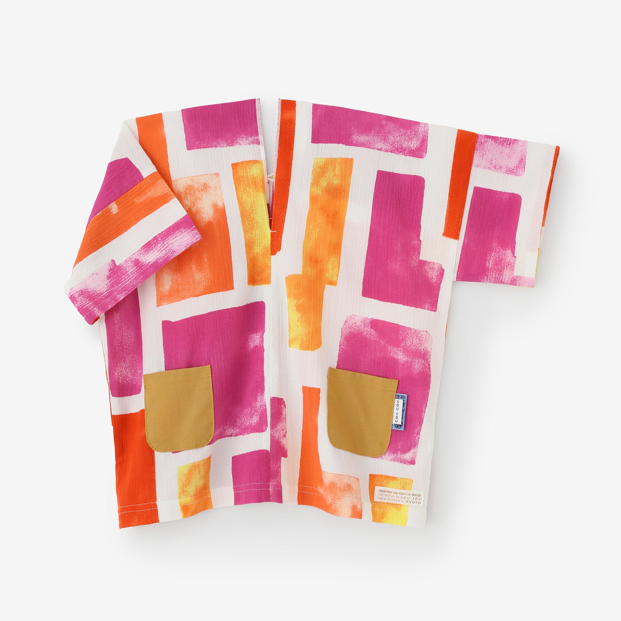 ●高島縮棉 20/20 方形上衣／孩童